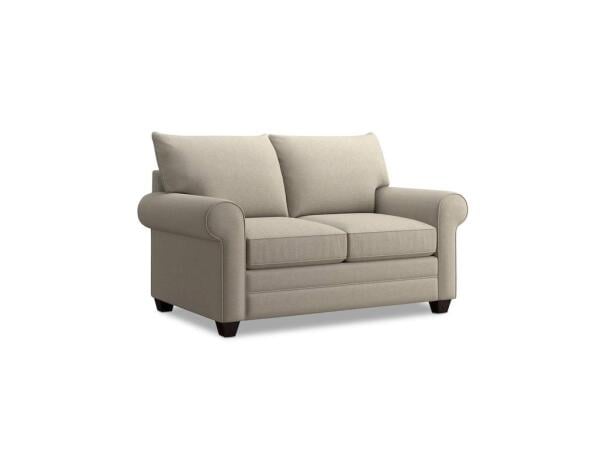Alexander Roll Arm Loveseat Loveseats Bassett Furniture