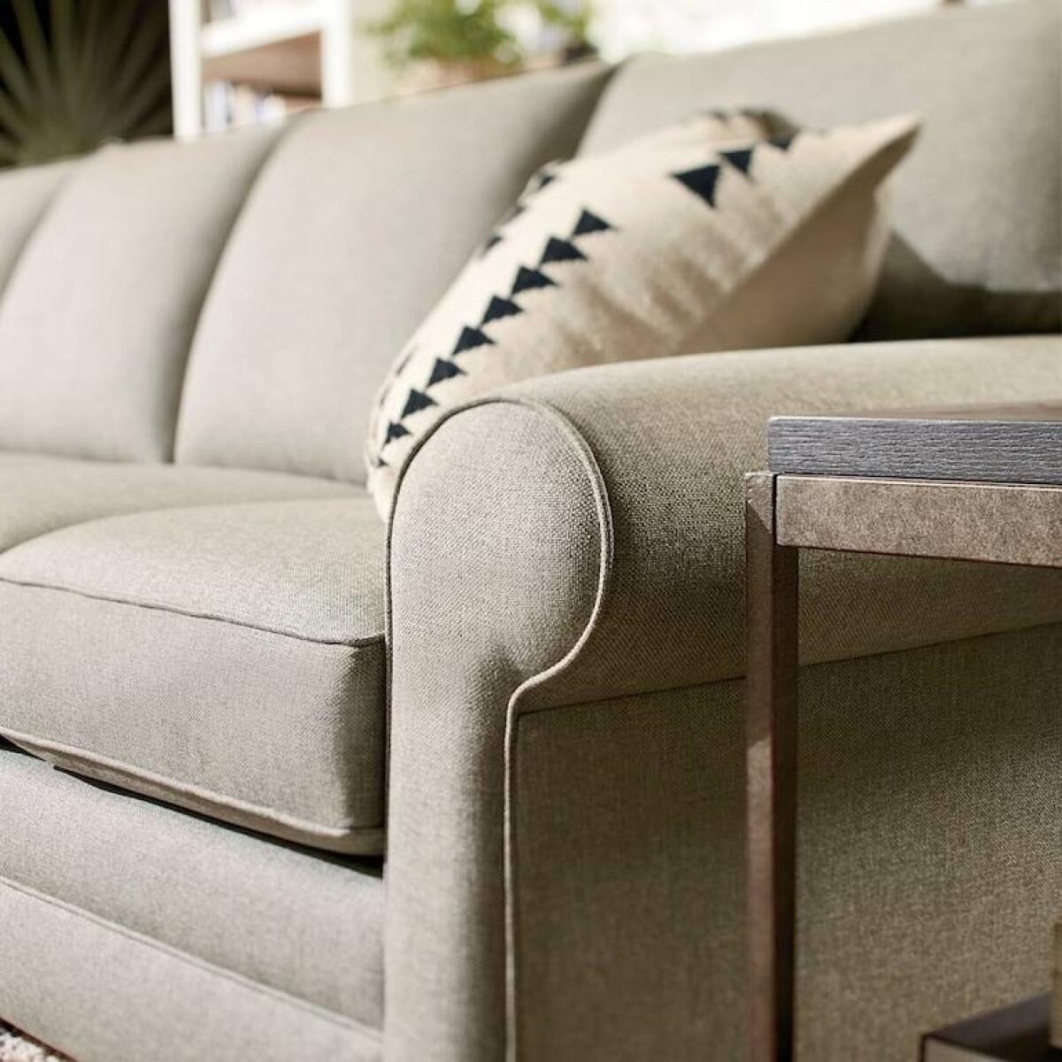 Alexander Roll Arm Large L Sectional Sectionals Bassett Furniture 7