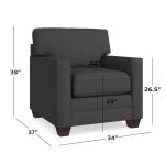 Alexander Track Arm Chair - Image 2