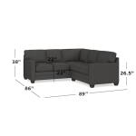 Alexander Track Arm Small L Sectional - Image 2