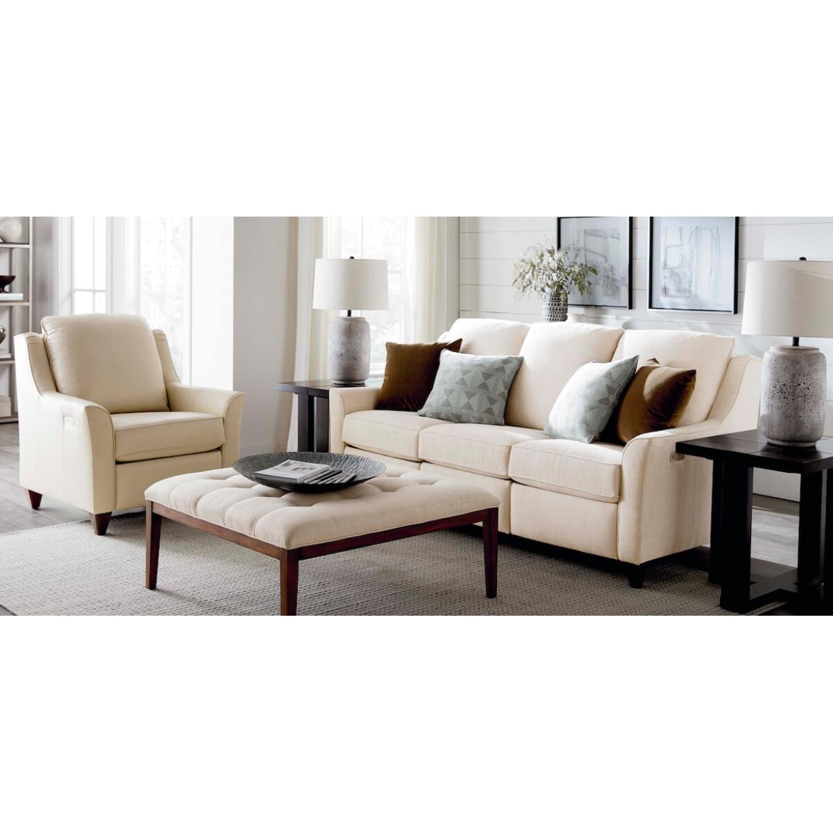 Benchmade Reclining Motion Fabric Sofa Sofas Bassett Furniture 7