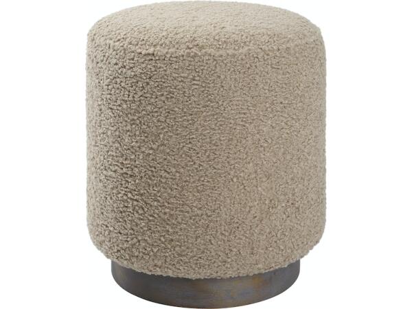 Avila Latte Round Ottoman 23714 Ottomans & Poufs Uttermost