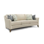 Semi-attached Back Curved Sofa