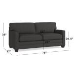 Alexander Track Arm Queen Sleeper - Image 4