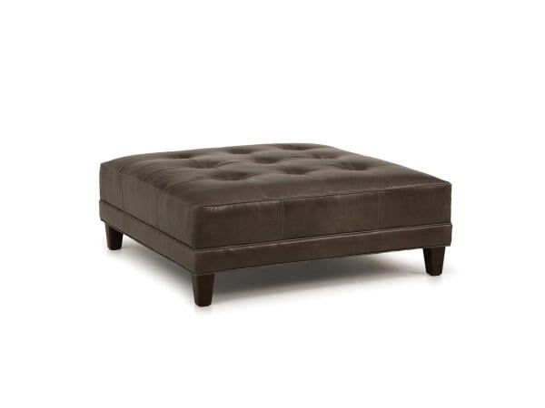 Leather Cocktail Ottoman 525 Ottomans & Poufs Customizable