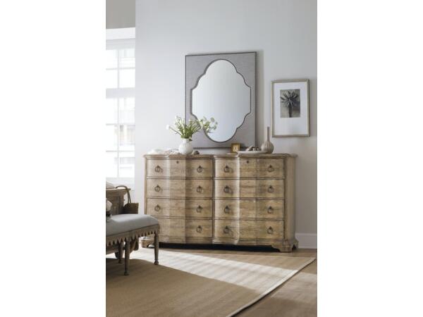 Boheme Nourmand Linen Wrapped Mirror - Image 2