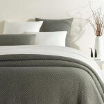 Catalina Charcoal Matelassé Coverlet