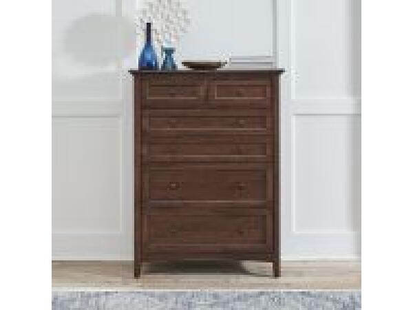 Westlake (Cherry Brown) 6-Drawer Chest Chests A-America