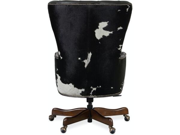 Katherine Executive Swivel Tilt Chair w/ Black & White HOH - Image 3