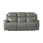 Casual Power Reclining Sofa With Power Headrest And Lumbar