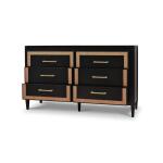 Belgravia 6 Drawer Dresser w/ Rattan - Image 2