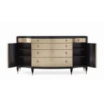 Classic Opposites Attract - Black And Gold Sideboard - Image 3