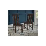 Transitional Solid Wood Side Chair With Slatted Back - Image 2