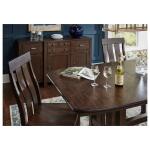 Transitional Solid Wood Side Chair With Slatted Back - Image 3