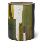 Graph Garden Stool - Green