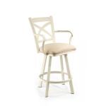 Edmonton Swivel Stool with Back - Image 2