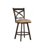 Edmonton Swivel Stool with Back
