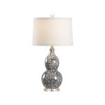Snow Leopard Lamp Blue