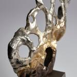 Andromeda Sculpture | Nickel And Champagne - Medium - Image 2
