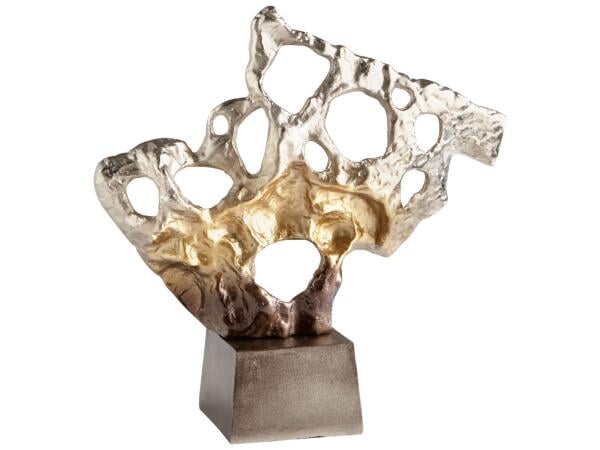 Andromeda Sculpture | Nickel And Champagne – Medium Accessories Cyan Design