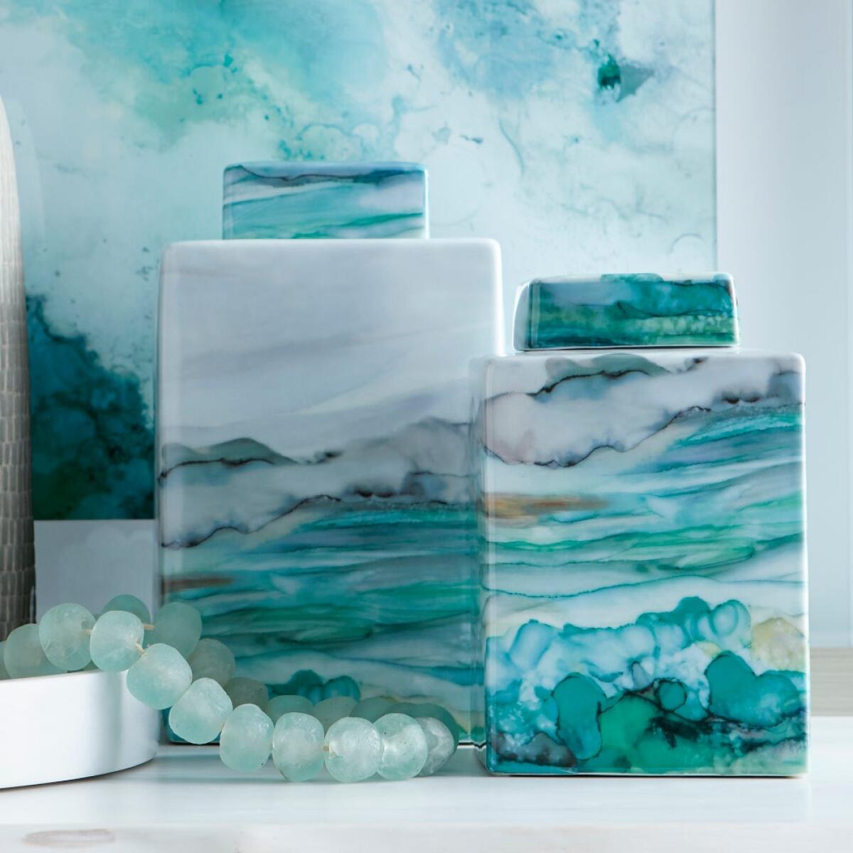 Amal Gamation Container | Multi Colored – Small Accessories Cyan Design 8