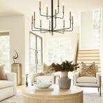Apollo Chandelier Noir Aged Brass Medium - Image 2