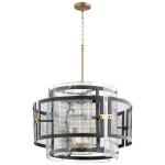 Panorama Chandelier Noir Aged Brass Medium