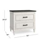Bella Stone Top Nightstand - Image 3