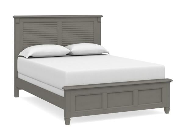 Shoreline Queen Louvered Bed Beds Bassett Furniture