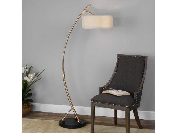 Vardar Floor Lamp Lighting Uttermost