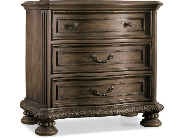 Hooker Furniture Bedroom Rhapsody Three Drawer Nightstand Nightstands Hooker Furniture