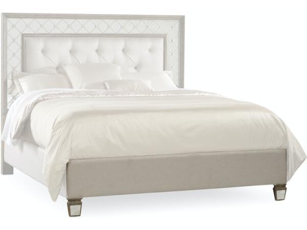 Sanctuary King Mirrored Upholstered Bed - Image 3