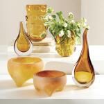 Rondelle Vase-Amber-Sm - Image 2