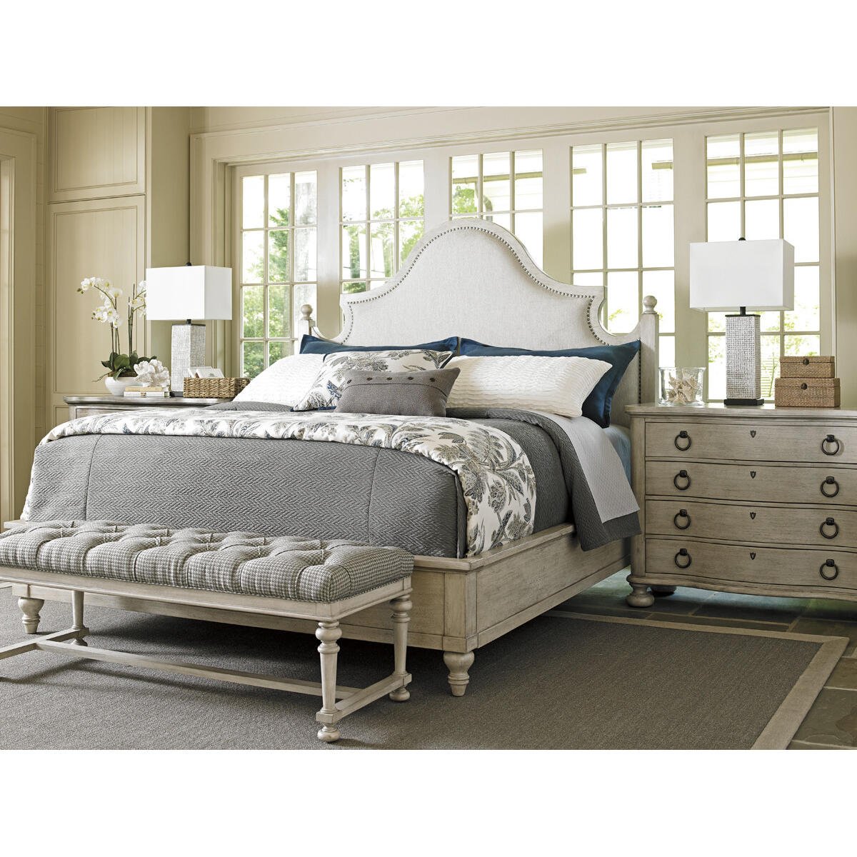 Arbor Hills Upholstered King Bed Beds Lexington 8