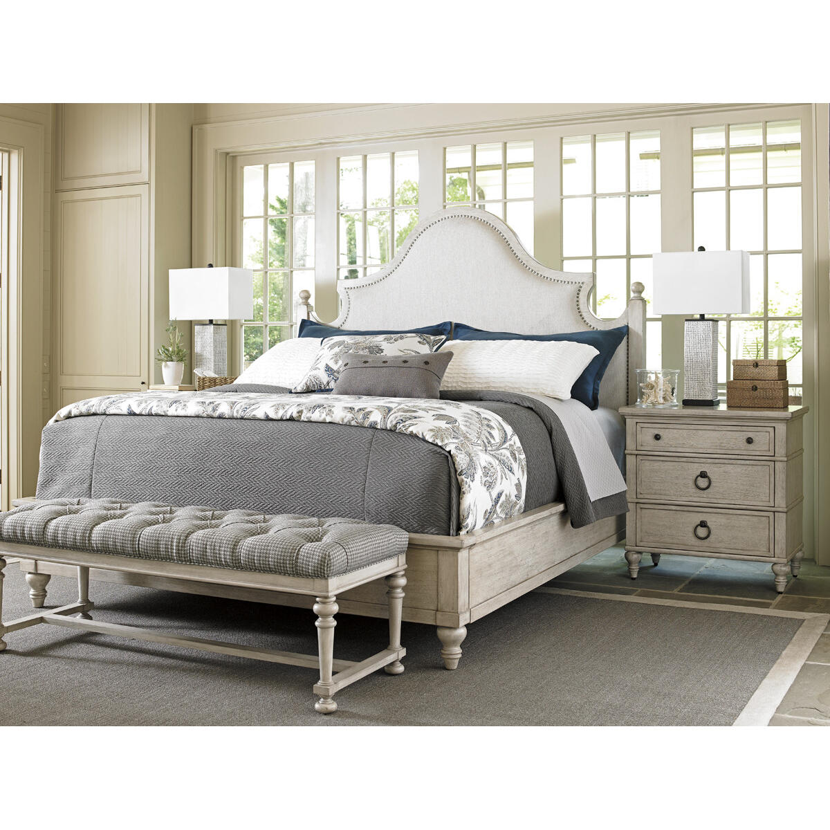 Arbor Hills Upholstered King Bed Beds Lexington 7
