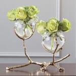 Twig 2 Vase Holder-Brass - Image 3
