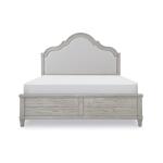 Upholstered Panel Bed, King