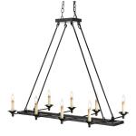 Houndslow Black Rectangular Chandelier