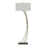 Cambered Brass Floor Lamp - Image 2