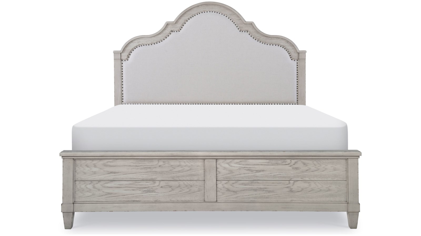 Queen Upholstered Panel Bed - Image 2