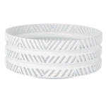 Herringbone Bowl-White