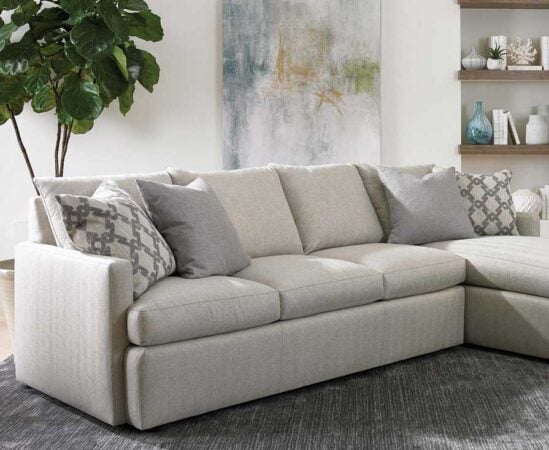 Man Wah Six Piece Leather Sectional Clearance 2