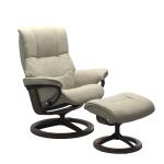 Stressless® Mayfair (L) Signature Base Recliner with Ottoman