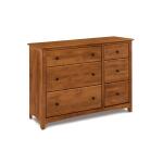 Shaker 6 Drawer Combo Dresser Dressers Archbold Furniture 5