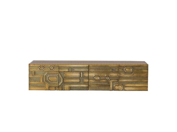 Abstract Block Cabinet-brass Chests Global Views