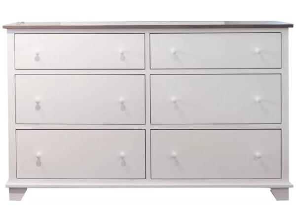 6 Drawer Dresser in 2 Tone Finish 5106DSW-AP Dressers Archbold Furniture