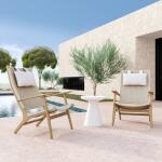 Coastal Teak Cushionless High Back Chair - Image 4