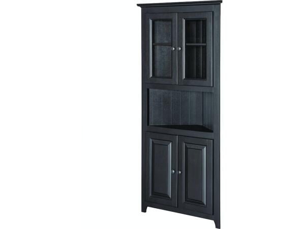 Corner Cabinet – Glass Doors Top Dining Storage Archbold Furniture