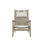 Coastal Teak Cushionless High Back Chair - Image 2