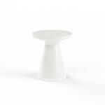 GRC Round End Table - Bone